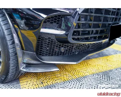 Aston Martin Carbonado Dry Carbon Fiber Front Bumper with Lights for DBX 2021-2024 - DRYFGCFDBX-MAN707-FB