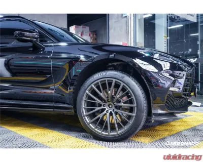 Aston Martin Carbonado Dry Carbon Fiber Front Bumper with Lights for DBX 2021-2024 - DRYFGCFDBX-MAN707-FB