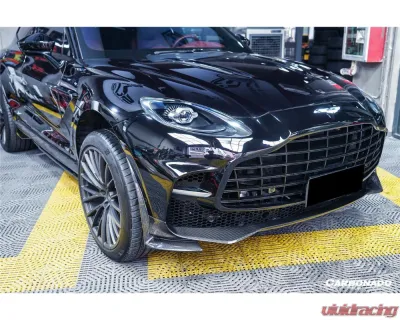 Aston Martin Carbonado Dry Carbon Fiber Front Bumper with Lights for DBX 2021-2024 - DRYFGCFDBX-MAN707-FB