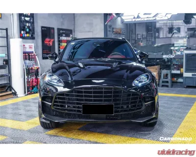 Aston Martin Carbonado Dry Carbon Fiber Front Bumper with Lights for DBX 2021-2024 - DRYFGCFDBX-MAN707-FB