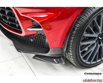Aston Martin Carbonado Dry Carbon Fiber Front Bumper with Lights for DBX 2021-2024 - DRYFGCFDBX-MAN707-FB