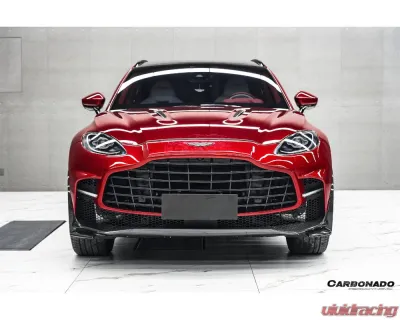 Aston Martin Carbonado Dry Carbon Fiber Front Bumper with Lights for DBX 2021-2024 - DRYFGCFDBX-MAN707-FB