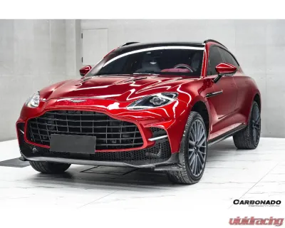 Aston Martin Carbonado Dry Carbon Fiber Front Bumper with Lights for DBX 2021-2024 - DRYFGCFDBX-MAN707-FB