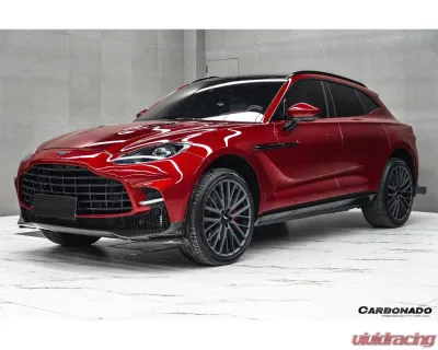 Aston Martin Carbonado Dry Carbon Fiber Front Bumper with Lights for DBX 2021-2024 - DRYFGCFDBX-MAN707-FB