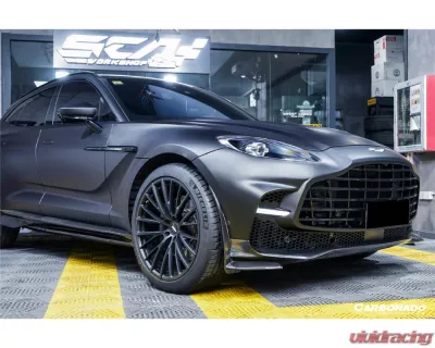 Aston Martin Carbonado Dry Carbon Fiber Front Bumper with Lights for DBX 2021-2024 - DRYFGCFDBX-MAN707-FB
