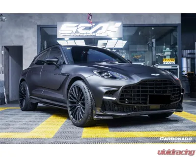 Aston Martin Carbonado Dry Carbon Fiber Front Bumper with Lights for DBX 2021-2024 - DRYFGCFDBX-MAN707-FB