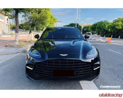 Aston Martin Carbonado Dry Carbon Fiber Front Bumper with Lights for DBX 2021-2024 - DRYFGCFDBX-MAN707-FB