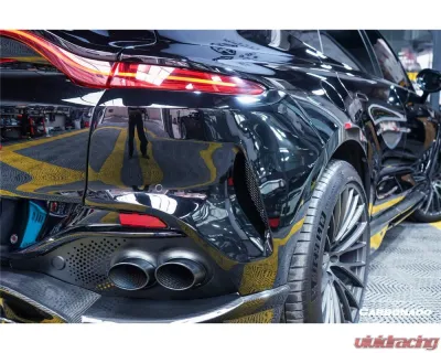 Carbonado DryCF 707 Style Rear Bumper w/ Exhaust Tips Aston Martin DBX 2021-2024 - DRYCFDBX-MAN707-RB