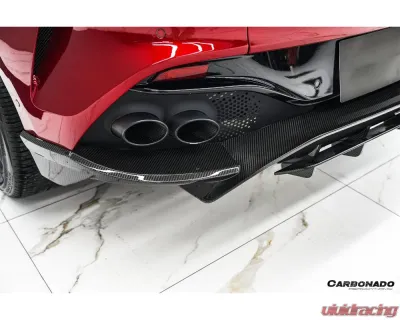 Carbonado DryCF 707 Style Rear Bumper w/ Exhaust Tips Aston Martin DBX 2021-2024 - DRYCFDBX-MAN707-RB