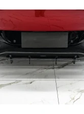 Carbonado DryCF 707 Style Rear Bumper w/ Exhaust Tips Aston Martin DBX 2021-2024                                     - DRYCFDBX-MAN707-RB - Image 4
