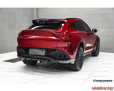 Carbonado DryCF 707 Style Rear Bumper w/ Exhaust Tips Aston Martin DBX 2021-2024 - DRYCFDBX-MAN707-RB