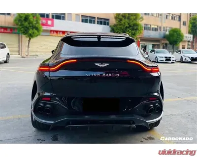Carbonado DryCF 707 Style Rear Bumper w/ Exhaust Tips Aston Martin DBX 2021-2024 - DRYCFDBX-MAN707-RB
