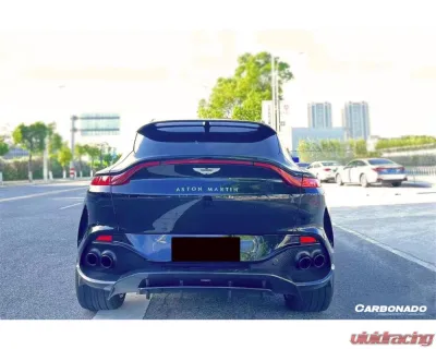 Carbonado DryCF 707 Style Rear Bumper w/ Exhaust Tips Aston Martin DBX 2021-2024 - DRYCFDBX-MAN707-RB