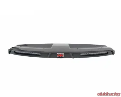 Carbonado DryCF Rock Style Front Roof Spoiler w/ LED Light Land Rover Defender 2020-2024 - DRYCFDefender-BF-Rock-FRS