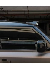Carbonado DryCF Rock Style Front Roof Spoiler w/ LED Light Land Rover Defender 2020-2024                                     - DRYCFDefender-BF-Rock-FRS - Image 2