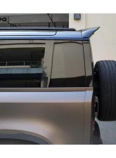 Carbonado DryCF Rock Style Rear Roof Spoiler Land Rover Defender 2020-2024                                     - DRYCFDefender-BF-Rock-RS - Image 2