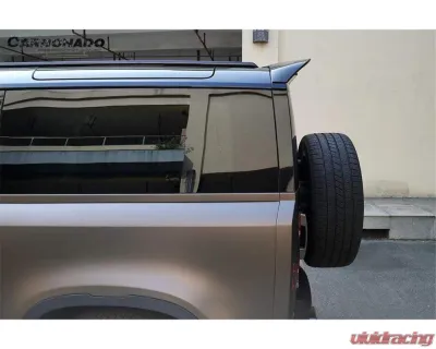 Carbonado DryCF Rock Style Rear Roof Spoiler Land Rover Defender 2020-2024 - DRYCFDefender-BF-Rock-RS