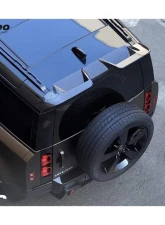Carbonado DryCF Rock Style Rear Roof Spoiler Land Rover Defender 2020-2024                                     - DRYCFDefender-BF-Rock-RS - Image 4