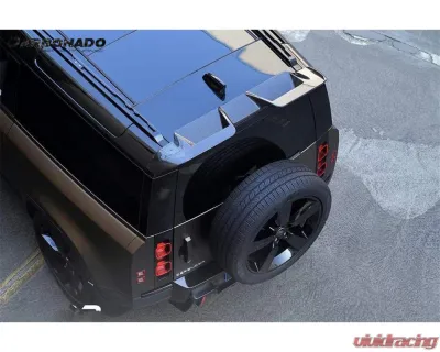 Carbonado DryCF Rock Style Rear Roof Spoiler Land Rover Defender 2020-2024 - DRYCFDefender-BF-Rock-RS