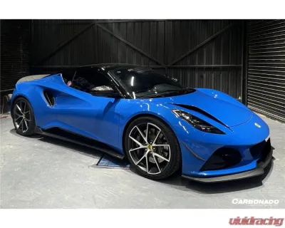 Carbonado DryCF OD Style Front Bumper Canards Lotus Emira 2021-2024 - DRYCFEmira-OD-CRD