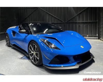 Lotus Emira 2021-2024 Carbonado DryCF OD Style Front Lip Splitter - Part No: Emira-OD-FL - DRYCFEmira-OD-FL