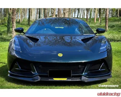 Lotus Emira 2021-2024 Carbonado DryCF OD Style Front Lip Splitter - Part No: Emira-OD-FL - DRYCFEmira-OD-FL