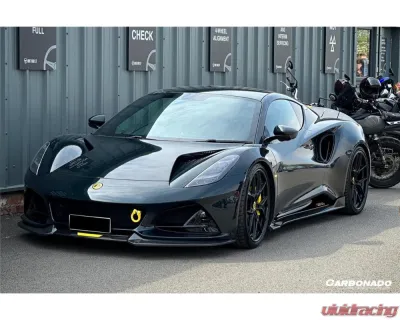 Lotus Emira 2021-2024 Carbonado DryCF OD Style Front Lip Splitter - Part No: Emira-OD-FL - DRYCFEmira-OD-FL