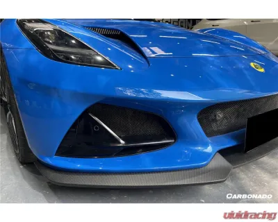 Lotus Emira 2021-2024 Carbonado DryCF OD Style Front Lip Splitter - Part No: Emira-OD-FL - DRYCFEmira-OD-FL