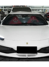 Ferrari 296 GTB 2022+ Carbonado DryCF AF Style Front Lip Splitter - Part No F296-MAN-AF-FLS                                     - DRYCFF296-MAN-AF-FLS - Image 6