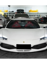 Ferrari 296 GTB 2022+ Carbonado DryCF AF Style Front Lip Splitter - Part No F296-MAN-AF-FLS                                     - DRYCFF296-MAN-AF-FLS - Image 7