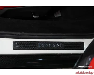 Carbonado DryCF OEM Style Door Sills Steps Cover Ferrari 296 2022-2025 - DRYCFF296-MAN-DS