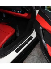 Carbonado DryCF OEM Style Door Sills Steps Cover Ferrari 296 2022-2025                                     - DRYCFF296-MAN-DS - Image 4