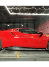 Carbonado DryCF OEM Style Side Skirts Ferrari 296 GTB 2022+                                     - DRYCFF296-MAN-SS - Image 8