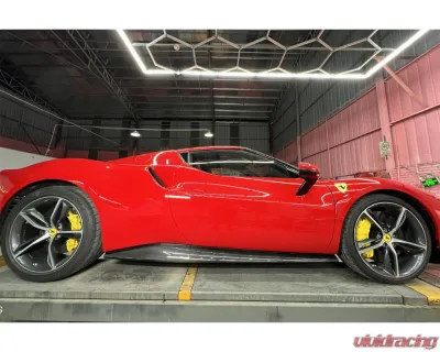 Carbonado DryCF OEM Style Side Skirts Ferrari 296 GTB 2022+ - DRYCFF296-MAN-SS