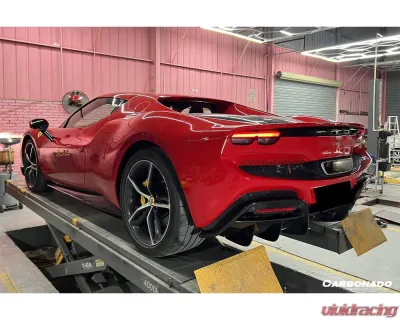Carbonado DryCF OEM Style Side Skirts Ferrari 296 GTB 2022+ - DRYCFF296-MAN-SS