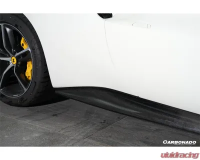 Carbonado DryCF OEM Style Side Skirts Ferrari 296 GTB 2022+ - DRYCFF296-MAN-SS