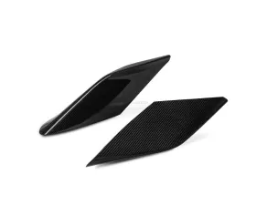 Carbonado DryFGCF OEM Style Side Air Intake Fins Flaps Wings Ferrari F8 2019-2024