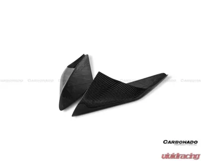 Carbonado DryFGCF OEM Style Side Air Intake Fins Flaps Wings Ferrari F8 2019-2024 - DRYFGCFF8-MAN-OEM-AIF