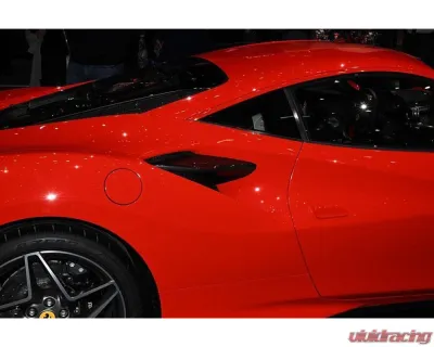 Carbonado DryFGCF OEM Style Side Air Intake Fins Flaps Wings Ferrari F8 2019-2024 - DRYFGCFF8-MAN-OEM-AIF
