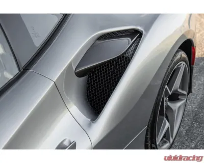 Carbonado DryFGCF OEM Style Side Air Intake Fins Flaps Wings Ferrari F8 2019-2024 - DRYFGCFF8-MAN-OEM-AIF