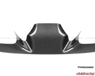 Ferrari F8 Carbonado Dry Carbon Fiber Front Lip Splitter 2019-2024 OEM Style - DRYFGCFF8-MAN-OEM-FL