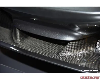 Ferrari F8 Carbonado Dry Carbon Fiber Front Lip Splitter 2019-2024 OEM Style - DRYFGCFF8-MAN-OEM-FL
