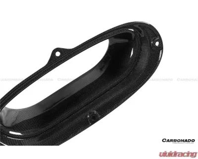 Ferrari Carbonado Dry Carbon Fiber Hood Vents F8 2019-2024 OEM Style - DRYFGCFF8-MAN-OEM-HV