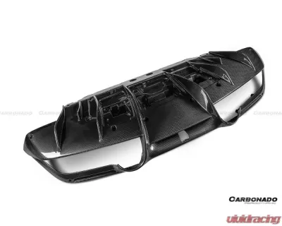 Carbonado DryCF OEM Style Rear Diffuser Lip Ferrari F8 2019-2024 - DRYCFF8-MAN-OEM-RD