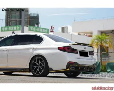 Carbonado DryCF AD Style Rear Diffuser Lip BMW 5 Series 2020-2023 - DRYCFG30-MAN-AD-RD