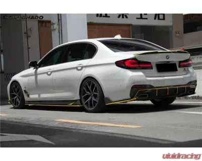 Carbonado DryCF AD Style Rear Diffuser Lip BMW 5 Series 2020-2023 - DRYCFG30-MAN-AD-RD