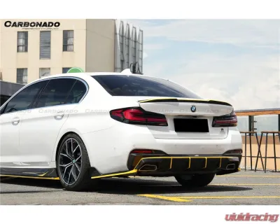 Carbonado DryCF AD Style Rear Diffuser Lip BMW 5 Series 2020-2023 - DRYCFG30-MAN-AD-RD