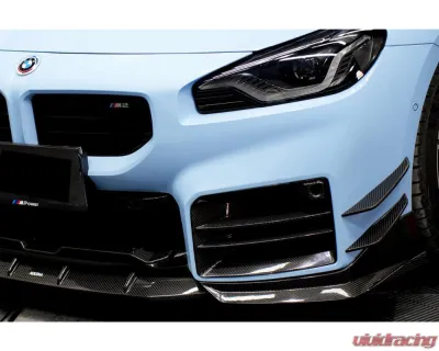Carbonado DryCF AD Style Front Bumper Air Inlet Trim BMW M2 G87 2021-2024 - DRYCFG87-MAN-AD-FBAIT