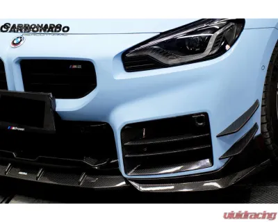 Carbonado DryCF AD Style Front Splitter Lip BMW M2 G87 2021-2024 - DRYCFG87-MAN-AD-FL