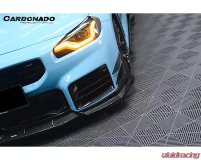 Carbonado DryCF AD Style Front Splitter Lip BMW M2 G87 2021-2024 - DRYCFG87-MAN-AD-FL